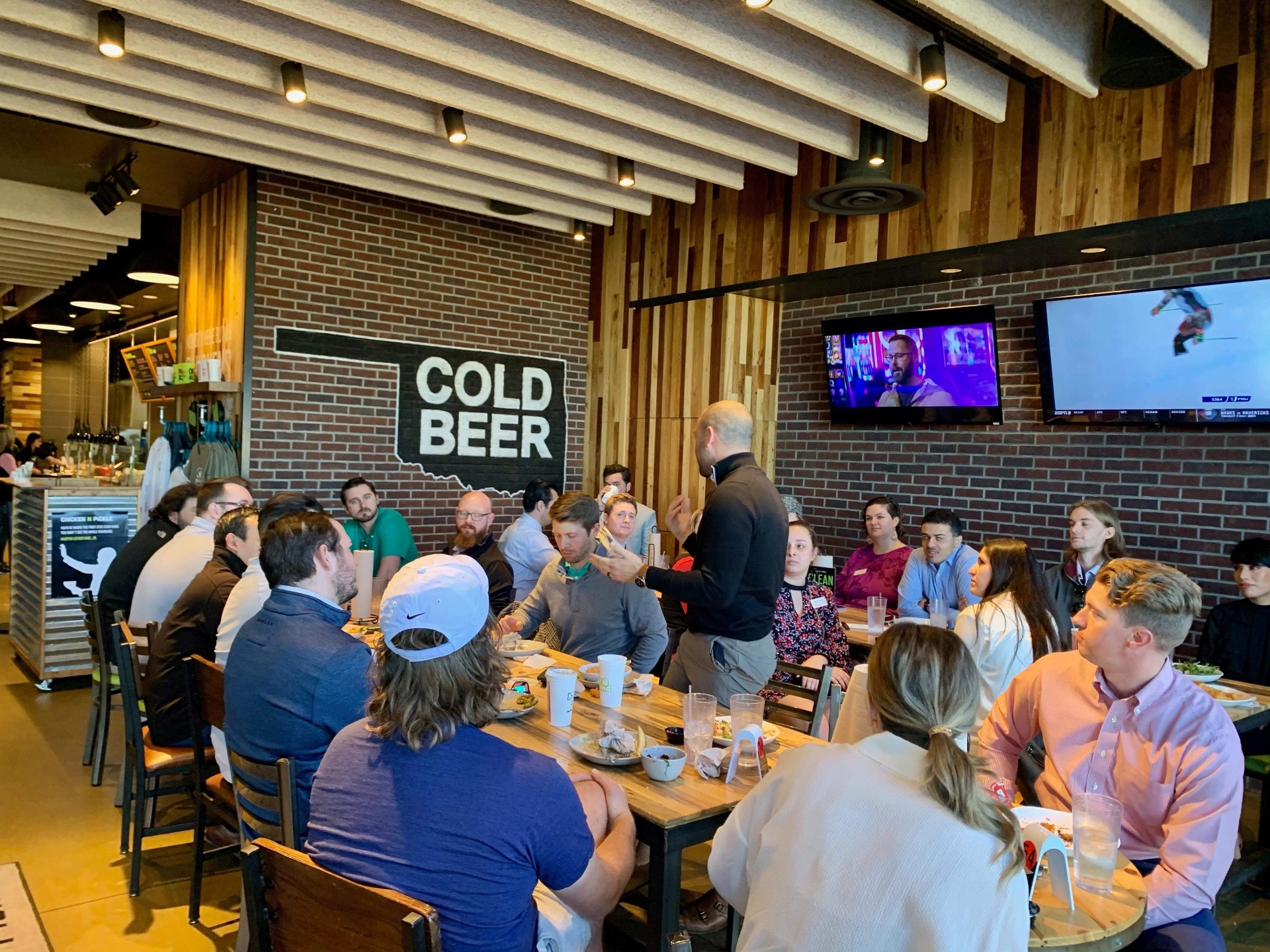 OKCYP members networking at a lunch event